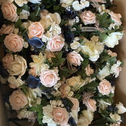 *WEDDING ITEMS* Navy/Pink/White/Cream artificial flower Picks, Bouquets, Table pieces