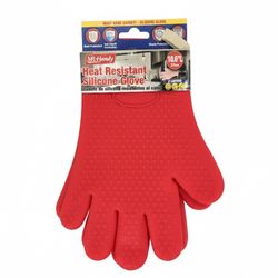 Heat-Resistant Silicone Gloves – Red & Green (Set of 2)