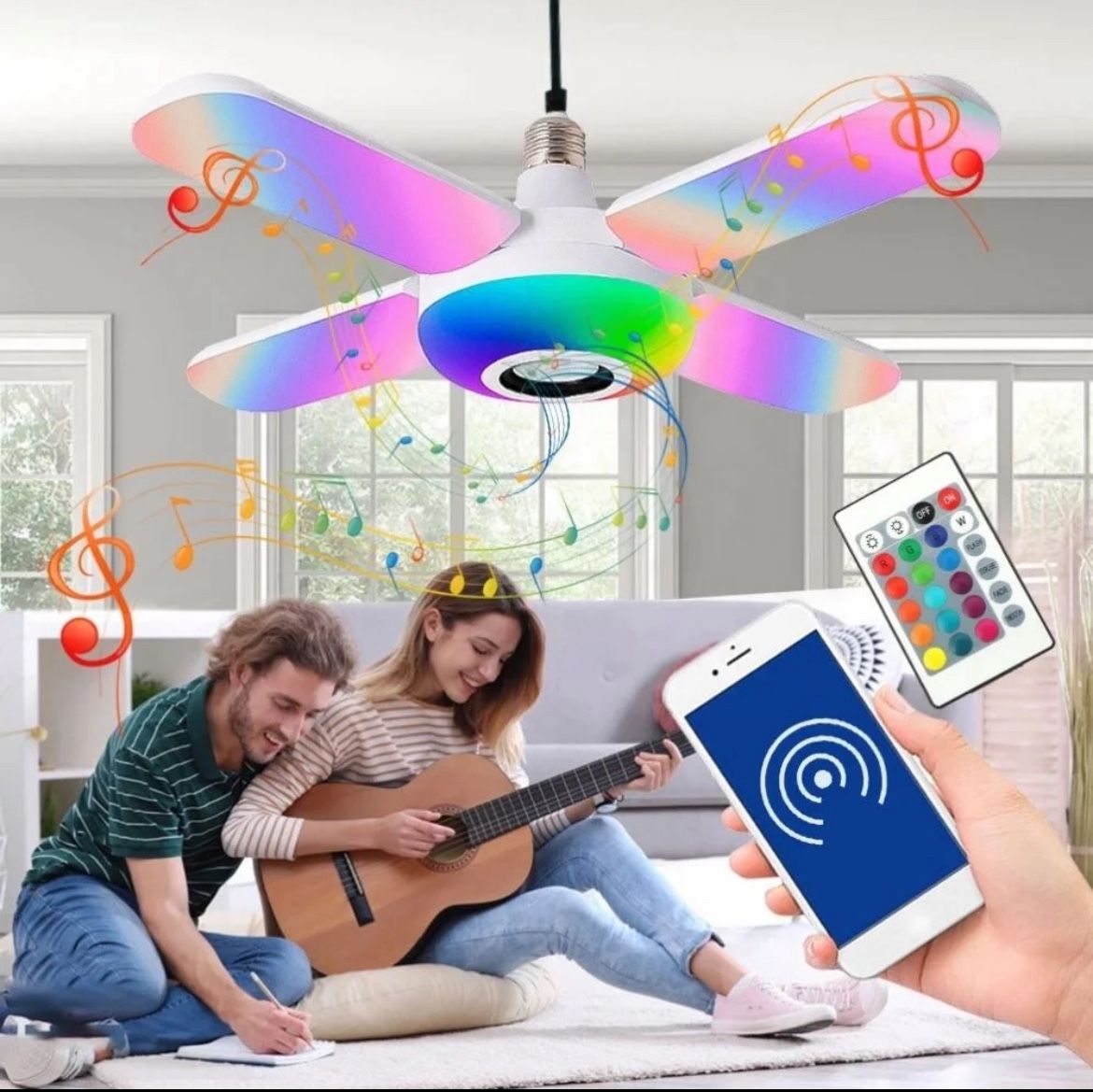 Bluetooth music light bulb