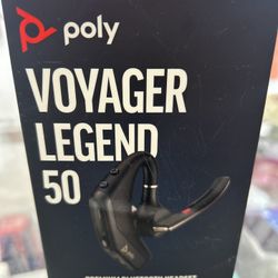 HP Poly Voyager Legend 50 - Bluetooth Headset - Discreet Boom & 4 Noise-Canceling Mics, Al NoiseBlockAl & WindSmart Technology - Seamless Connectivity
