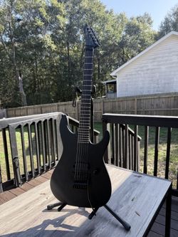 Used ESP LTD M-HT Black Metal - Black Satin, Floyd Rose