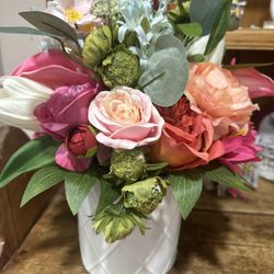 Artificial Flowers In The Vase 