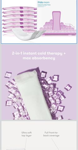 Frida Mom Instant Ice Maxi Pads 8Pk BNIB