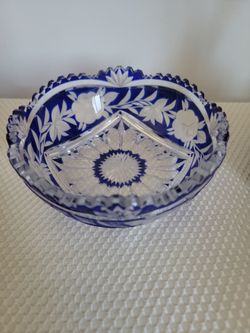 VTG Bohemian Cobal Blue Hand Cut