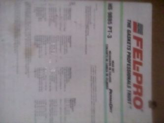 Felpro Head Set For Ford 3.0 V6 1(contact info removed)