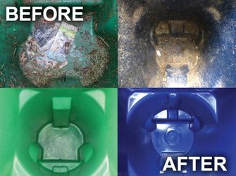 Trash bin cleaning