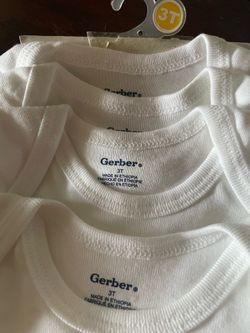 Set of 4 White Onesies