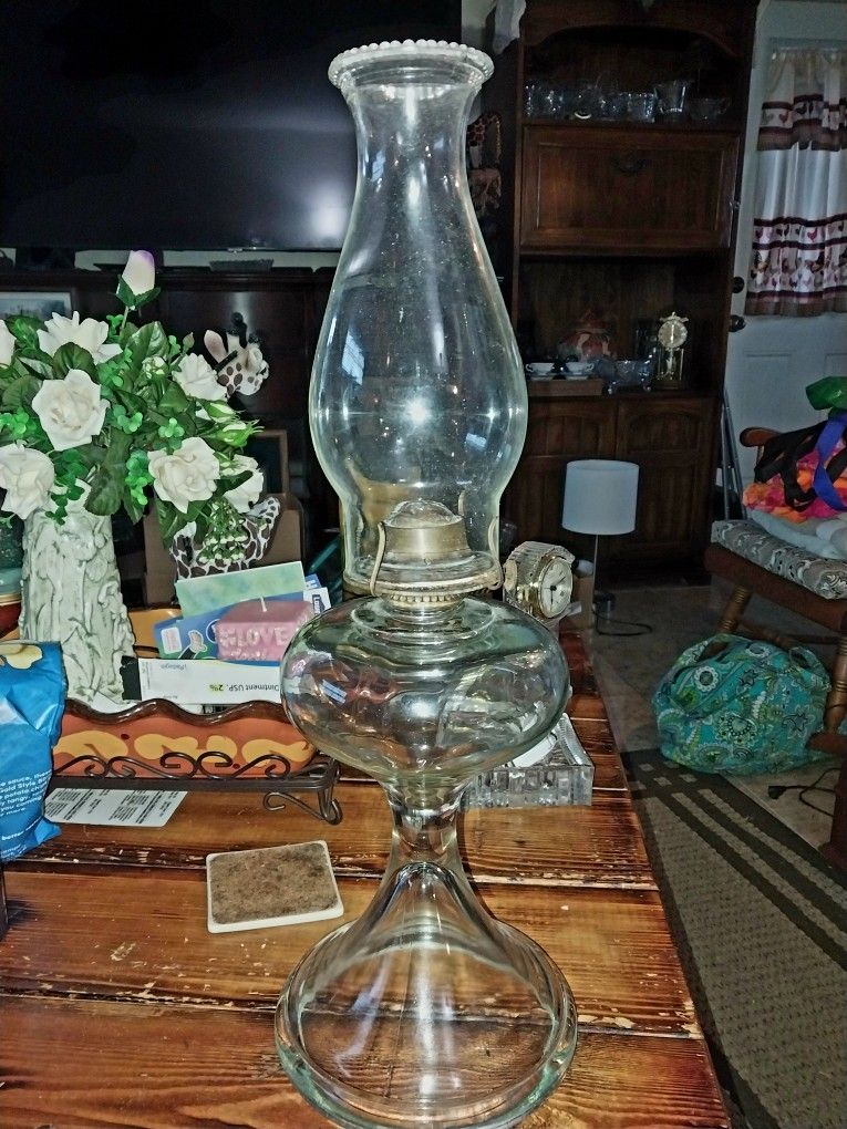 Vintage Large Oil Lamp