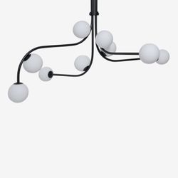 Reduced - 1 Broken Globe - Bronze Damon Chandelier