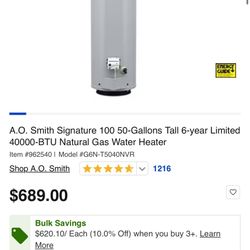 Water Heater 50 Gallons  Or Trade