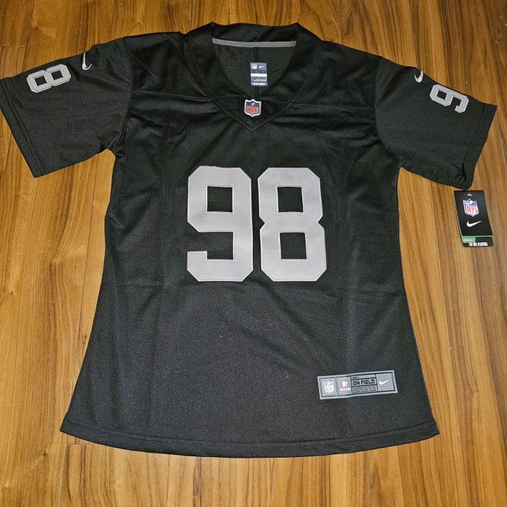 Raiders Woman Crosby Black Jerseys $60ea Firm S M L Xl 2x