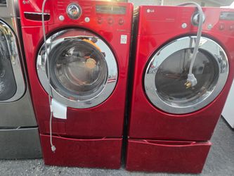 Lg Washer And Dryer Set Electric With Pedestal