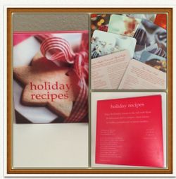 Holiday Recipes Book 40 Brilliant Cards
