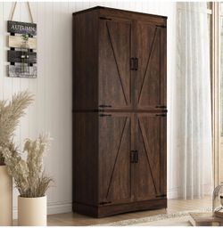 Farmhouse Barn Door Storage Cabinet