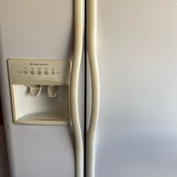 Frigidaire Side-by-Side Refrigerator FRS6LF7JW0 - Works but Needs Damper Repair, For Parts or Fix!