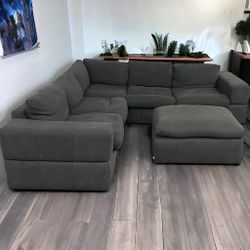 Gray 5-Piece Sectional Sofa Couch **ALL NYC DELIVERY**