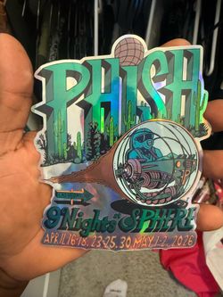 Phish 2026 Jim Pollock Foil Sticker (4.25" x 5") Sphere, Las Vegas $30