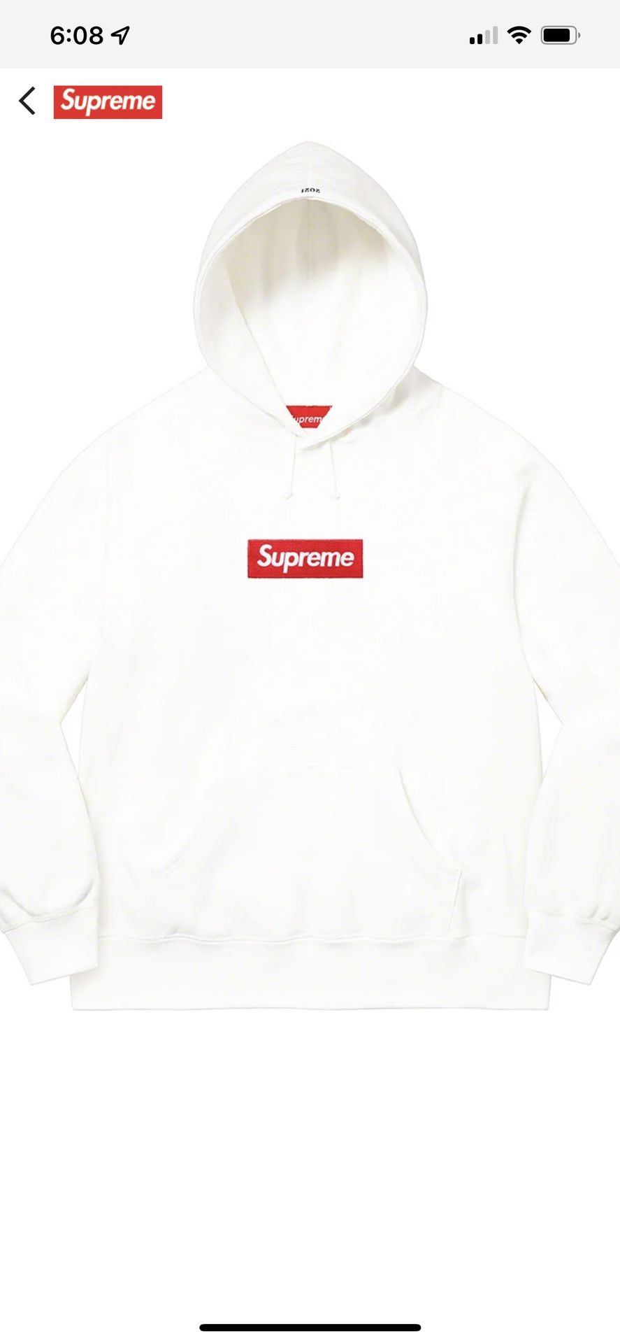 Supreme FW21  Box Logo White 
