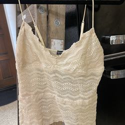 Cream Lace Tanktop COSABELLA