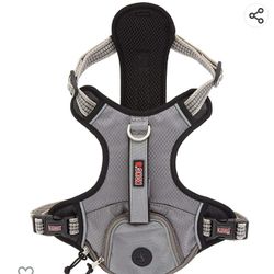 NEW Kong  Size Medium Dog Harness With Two Pockets Reflective Gray And Black