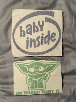 Baby on board vinyl decals stickers Star Wars Intel