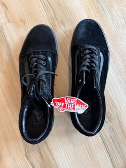Vans Black Velvet Shoes (12)