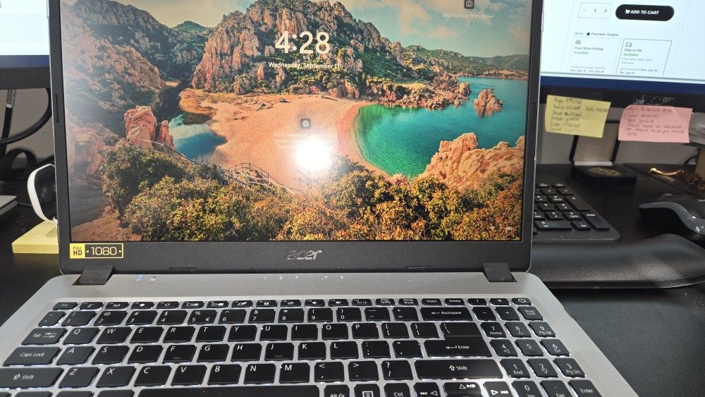 ACER Aspire Slim Laptop 15.6 inches Full HD IPS Display