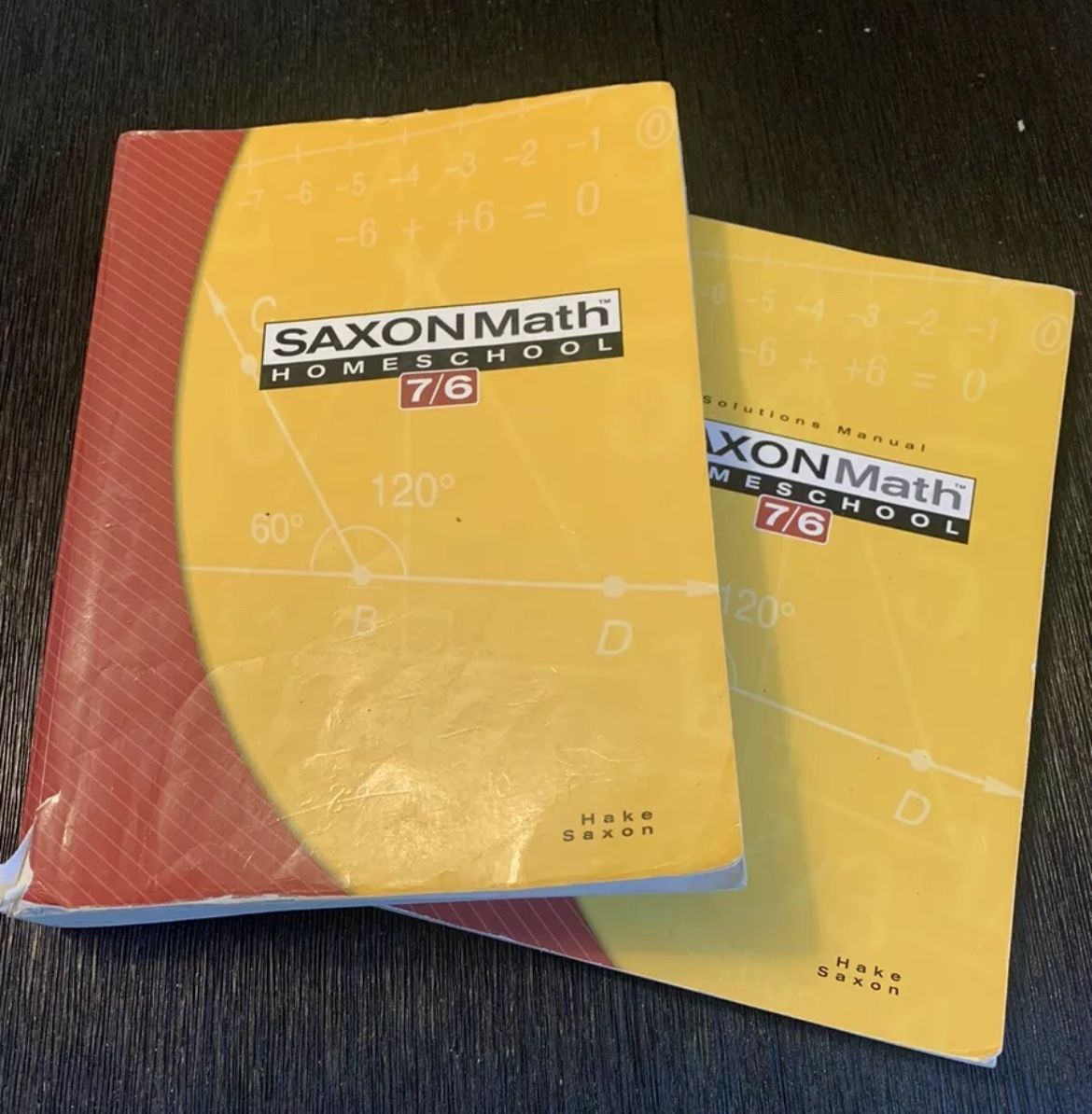 Saxon Math 7/6 Homeschool Fourth Edition 2005 Student Text & Solutions Manual