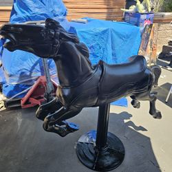1950’s cast aluminum Coca-cola carousel horse 