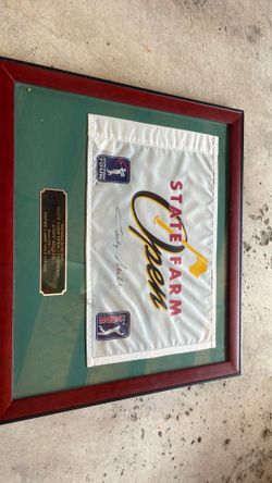 Andy miller flag signed 2002