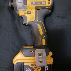 Dewalt 20v Brushless XR 3 Speed Impact with 5ah Battery 