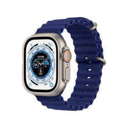 Apple Watch Ultra 49mm Titanium w/ Blue Trail Loop S/M- A Grade, $89 Down Payment