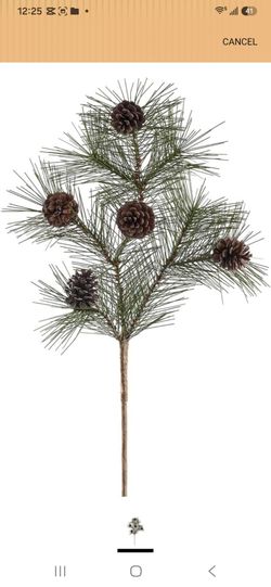 Pottery Barn 4 piece pine branches 43.3 inches (new)