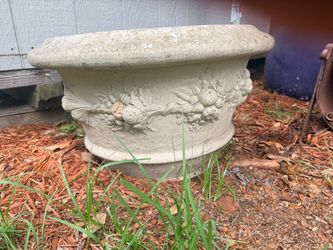 Antique Galloway Terra Cotta Co. Philadelphia No. 378 Garden Planters — Matching Pair