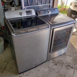 Samsung Stainless Steel Washer And Electric Dryer Large Capacity 