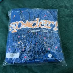 Blue/Yellow Sp5der Hoodie
