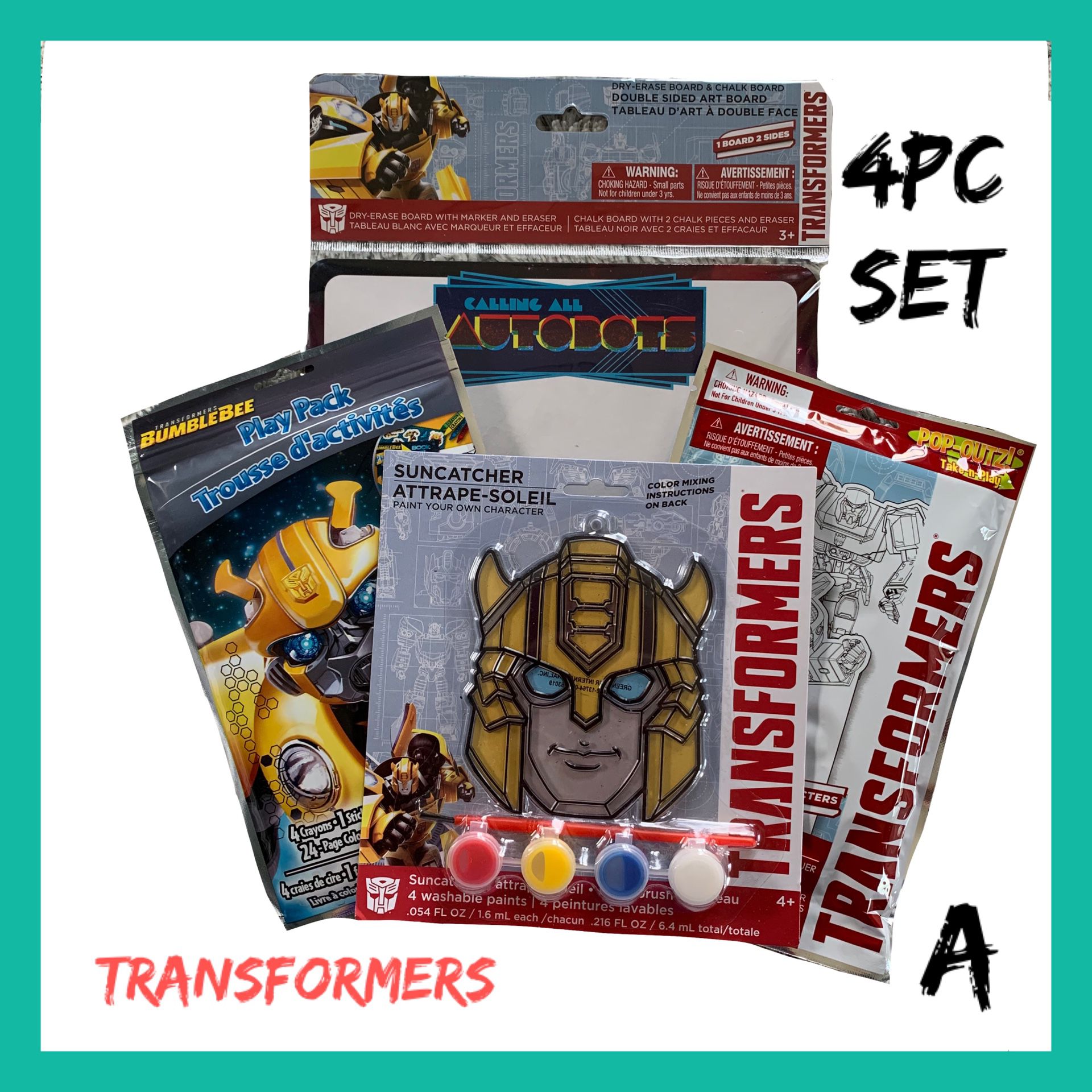NIB Transformers 4pc Gift Set A