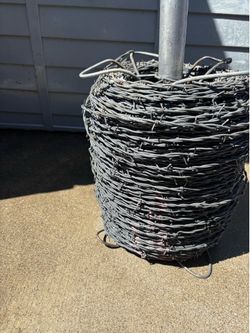 1/2 roll of barb wire