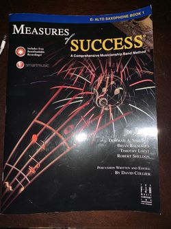 Measures of success for alto saxophone