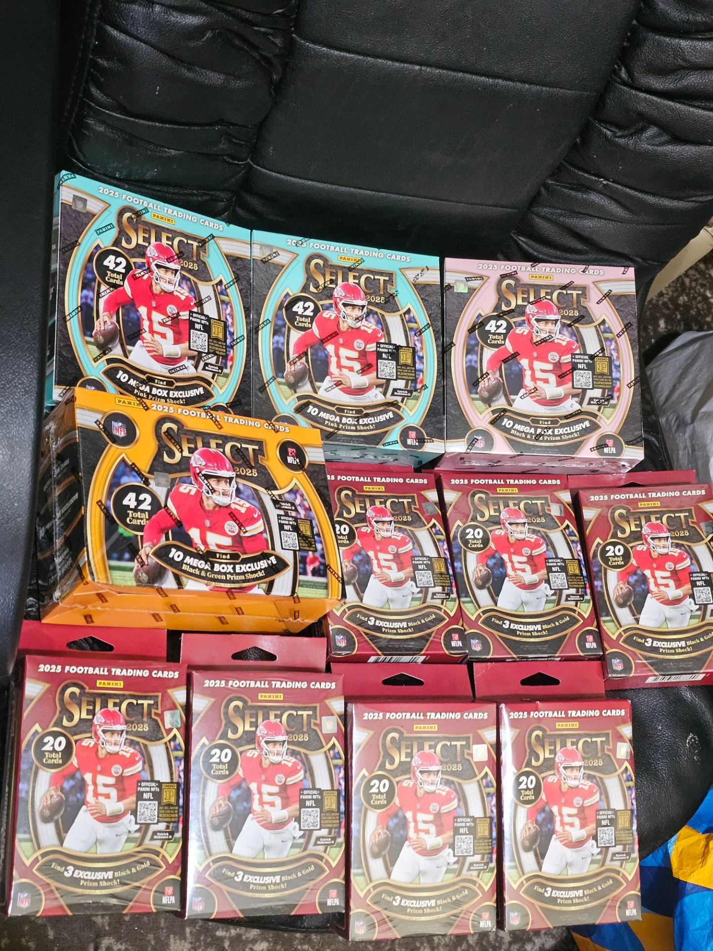 2025 Panini Select Football Cards 4 Mega Box & 7 Hanger Box! 11 Box Lot! New Factory Sealed!