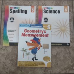 Spectrum and KUMON grade 5 learning books 