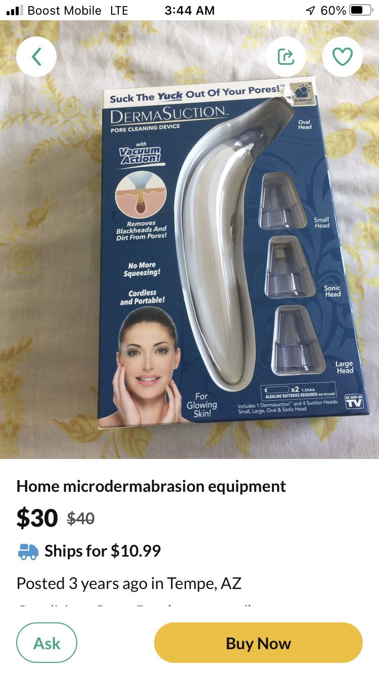 Dermasuction Blackhead & Pore Cleaning Tool