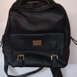 black backpack purse