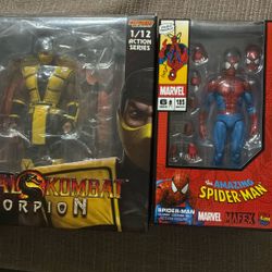 Mafex Spiderman and Storm Collectibles Scorpion 