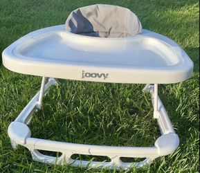 Joovy 00129 Spoon Foldable Baby Walker w/ Clear Removable Tray. Charcoal