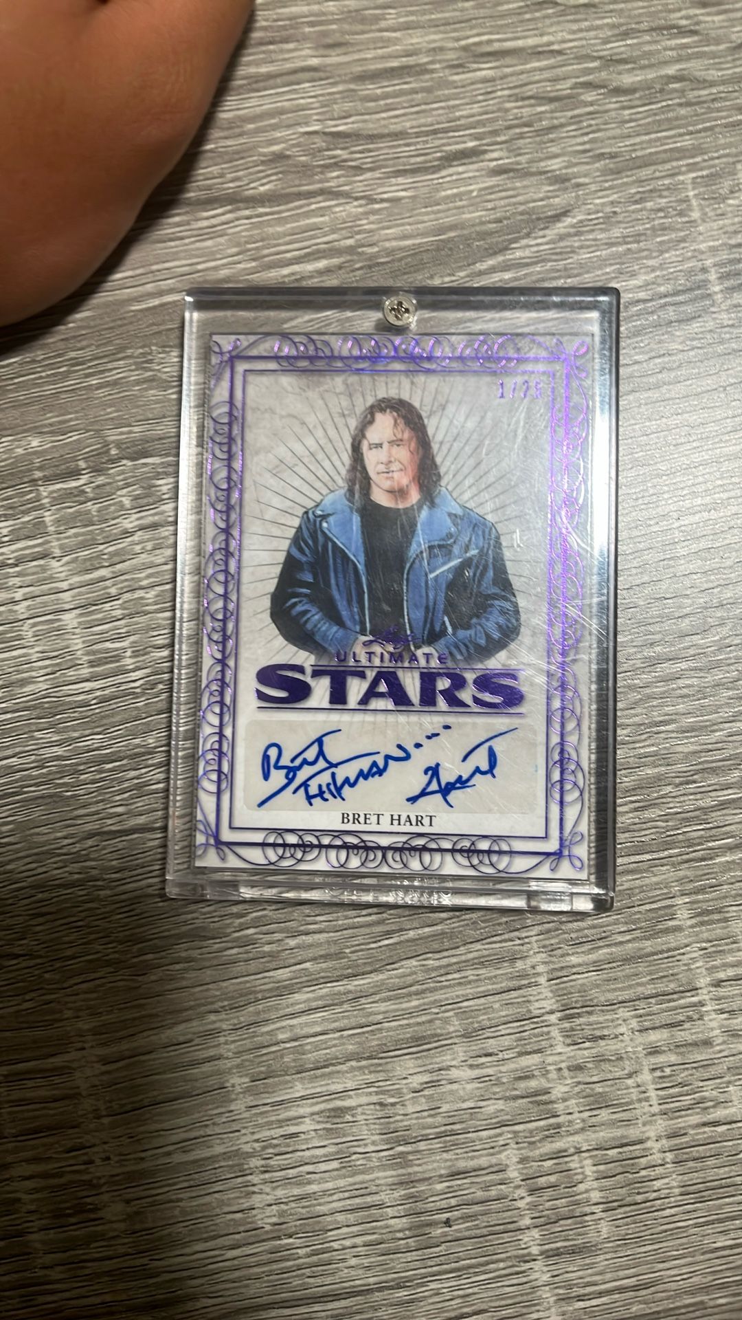 Bret Hart Signed 2020 Card
