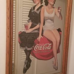 Coca-cola  Mirror Sign 50th Anniversary 