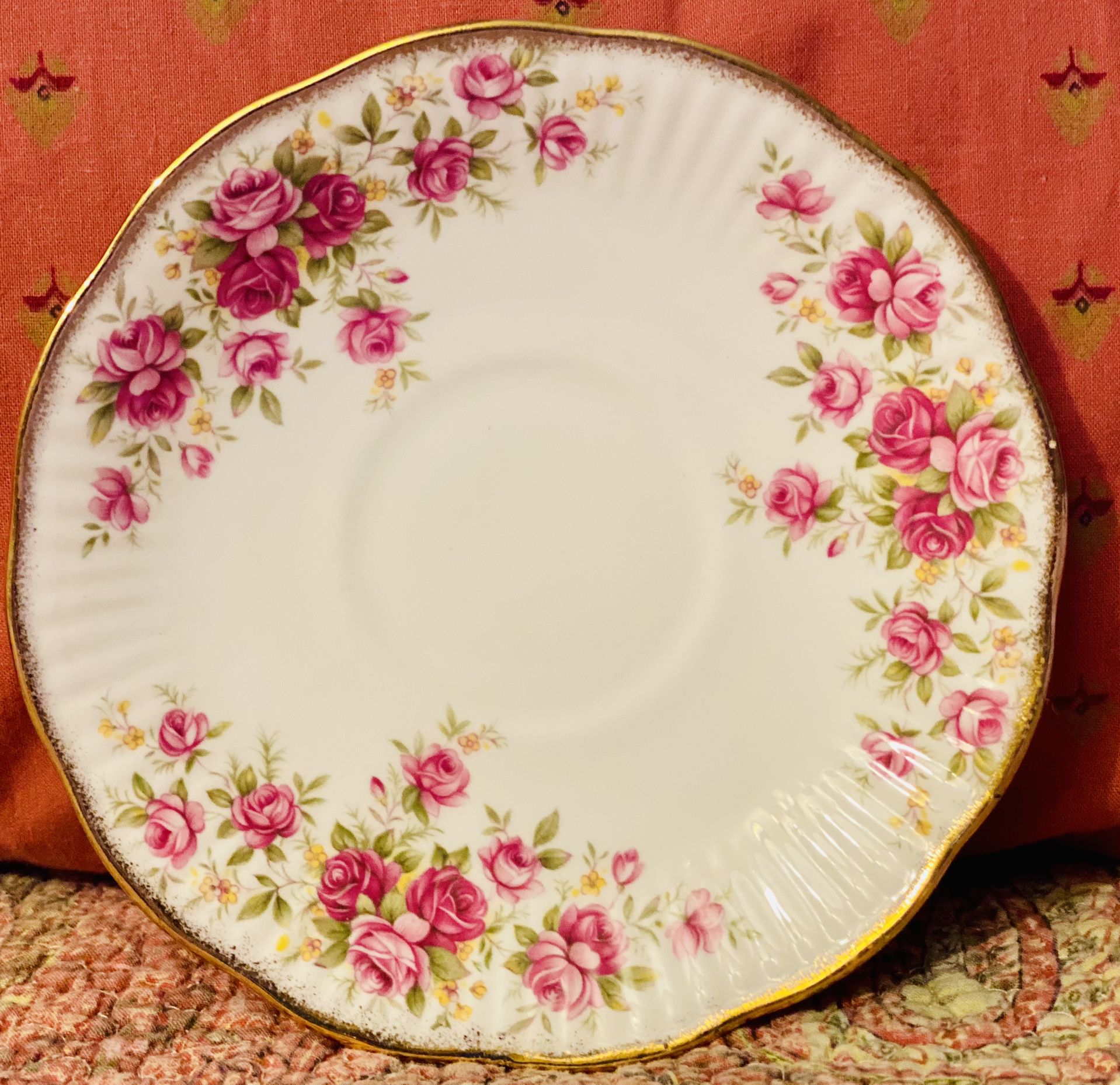 Vintage “Queen’s” Rosina China Co. - Queen’s Roses Saucer