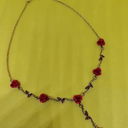 Red Rose Necklace 