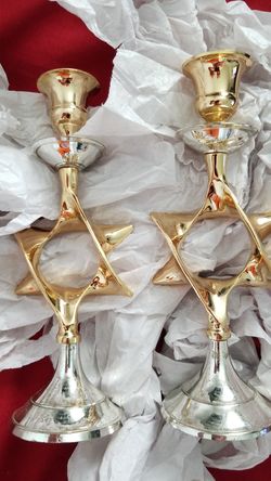 24k gold plated candle sticks